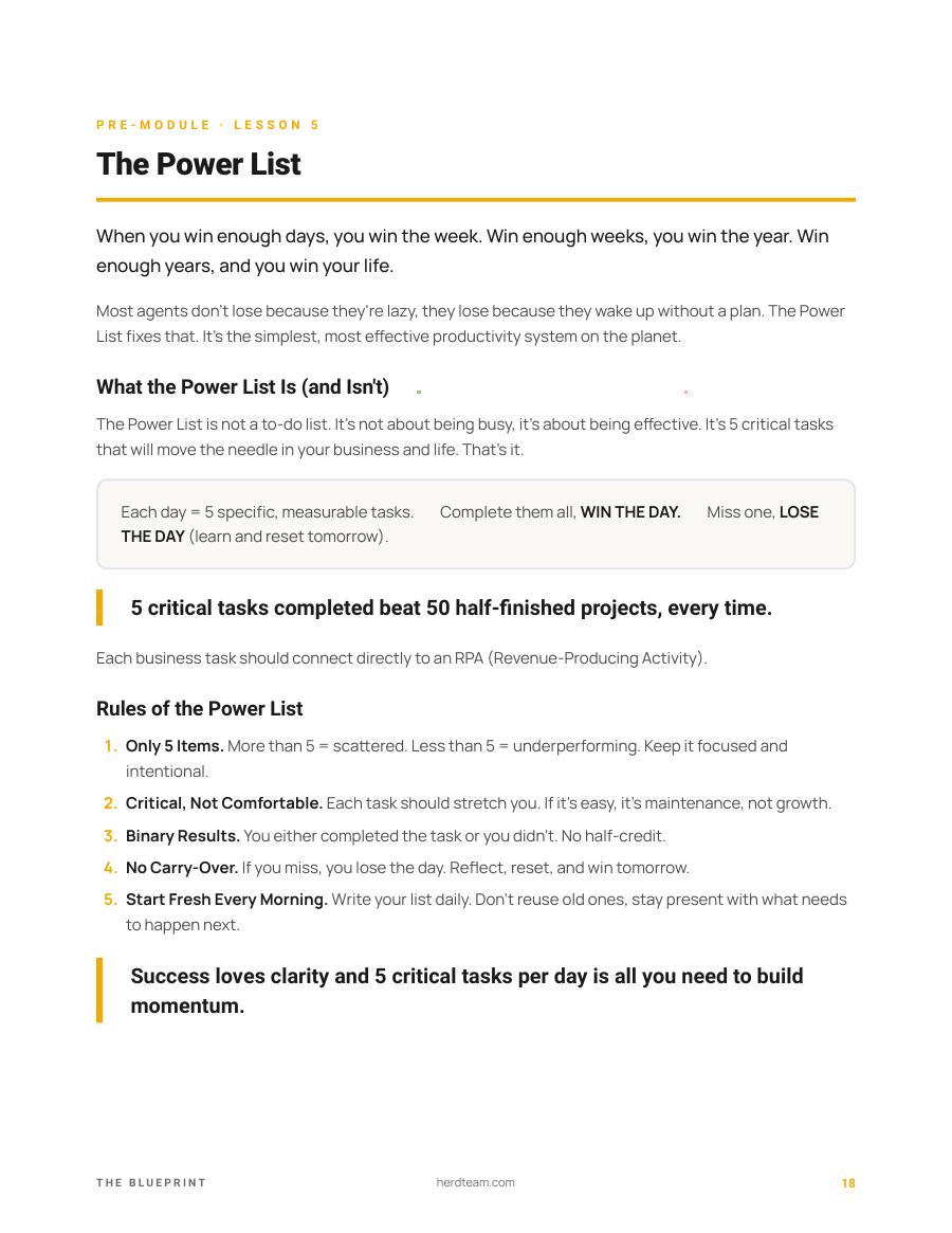 The Blueprint — The Power List