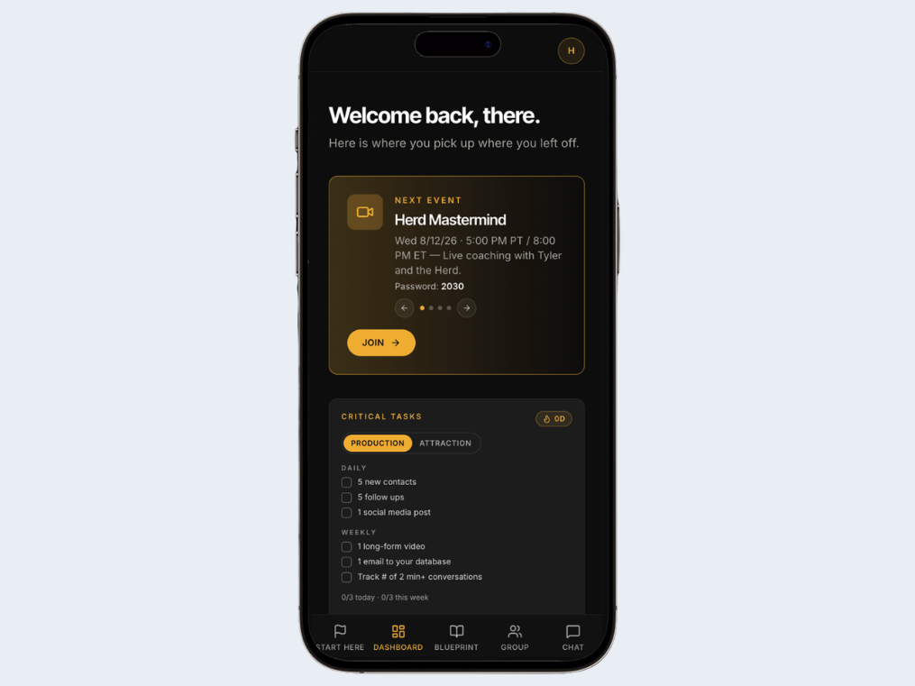 Productivity App screenshot